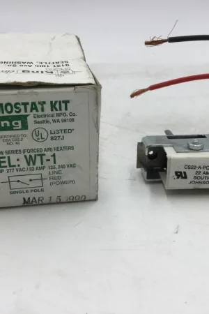 Affordable King Electrical Mfg. Thermostat Kit WT-1 125/277V 22Amp Single Pole