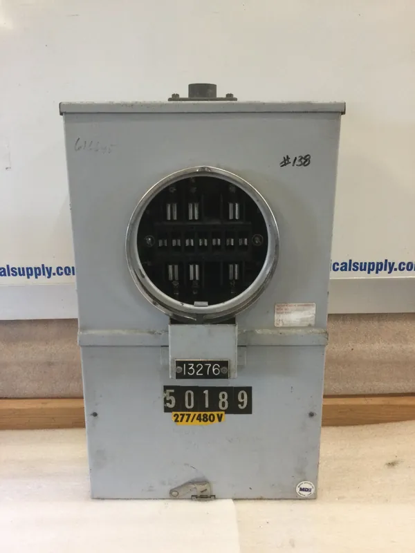 Last Chance Brooks Utility 602U3040C10-127 30A 600V CT Meter Enclosure Nema3R Ring Type