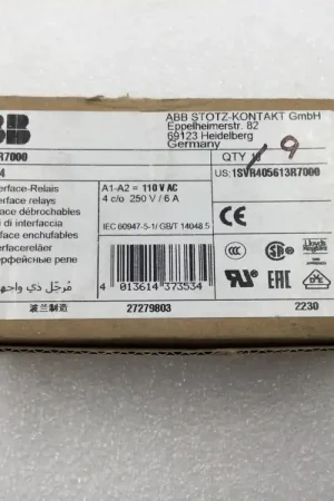 ABB Components 1SVR405613R7000 Contactor Relay CR-M110AC4 Best Price