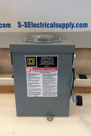Square D DU222RB 60A 240VAC Single Phase Non Fused Disconnect Rainproof Type 3R Enclosure Series E02 Factory Price
