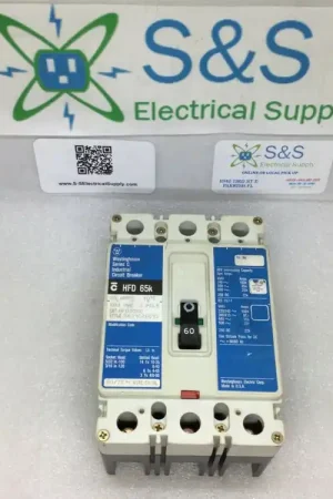 Westinghouse Hfd3060l Molded Case Circuit Breaker 3-Pole 60a 600v 250vdc Price Cut