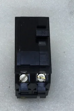 Best Choice Square D QO220 20 Amp 2 Pole 120/240V Circuit Breaker - Black Face
