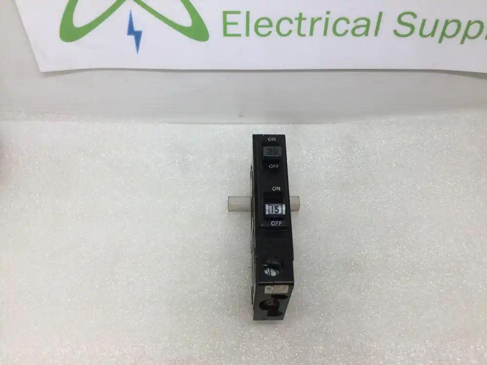 Square D QOT2015 20/15 Amp Tandem 1 Pole 120/240V Circuit Breaker - Metal Hook Buy Today