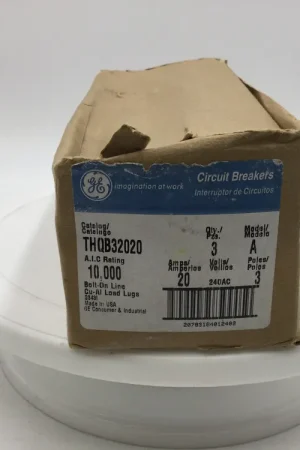 Best Choice GE General Electric THQB32020 20 Amp 3 Pole 240V Bolt On Circuit Breaker