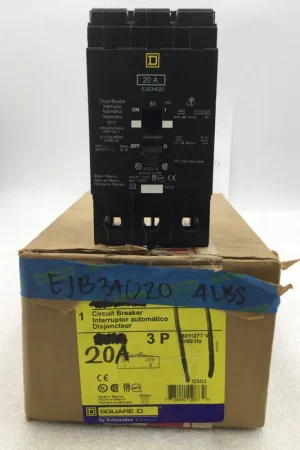 Top Rated Square D EJB34020 20 Amp 3 Pole 65K 480/277V Circuit Breaker