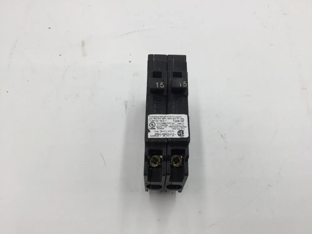 Free Shipping ITE/Siemens/Gould Q1515 15/15 Amp 1 Pole 120/240V Type QT Tandem Breaker