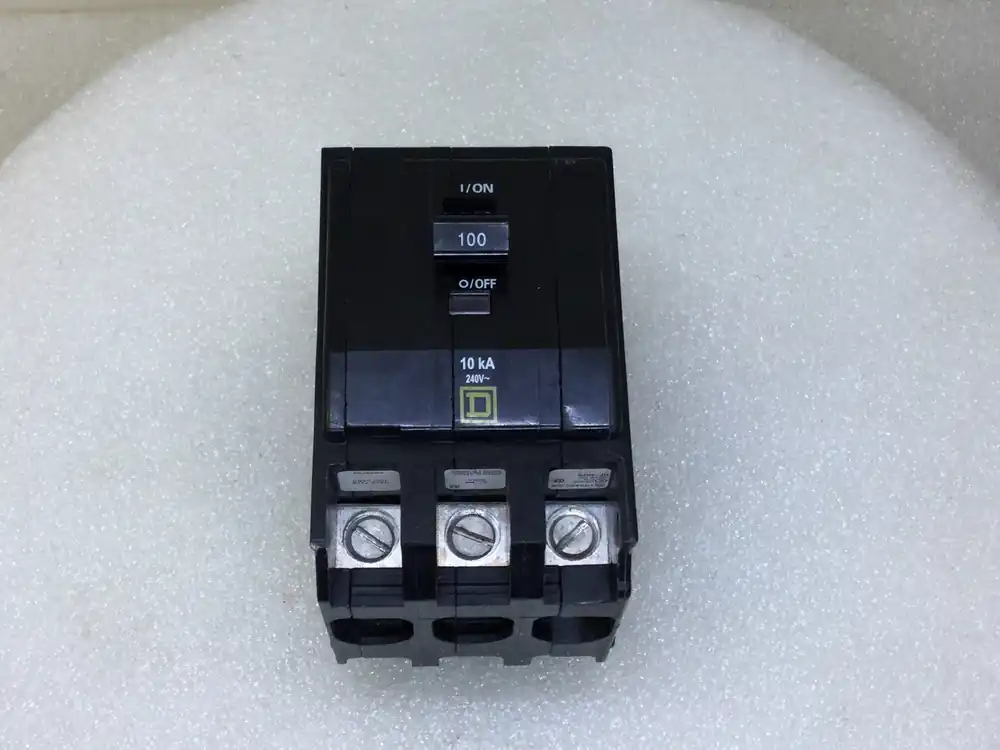 Square D QOB3100 100 Amp 3 Pole 240V Breaker - Yellow Face Best Choice