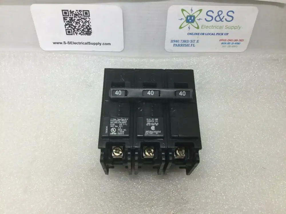 Top Pick Siemens BLH B340H 3 Pole 40 Amp 240vac Bolt In Circuit Breaker
