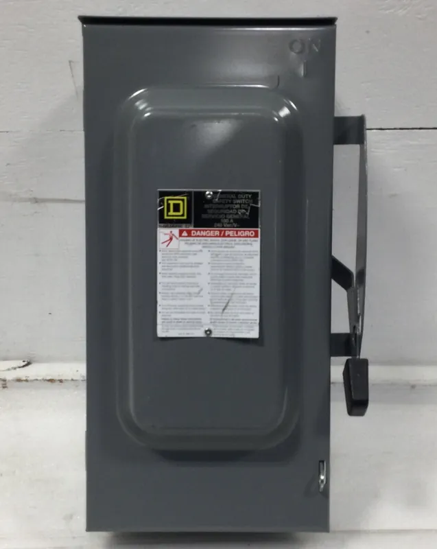 Square D DU323RB 100 Amp 3 Pole 120/240V Non-Fused Safety Switch Disconnect Top Rated