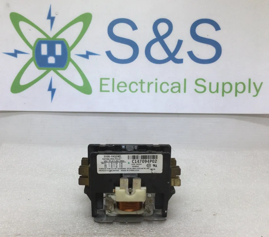 Products Unlimited 3100-15Q242 30 Amp 2 Pole 600V Contactor Coil New Arrival