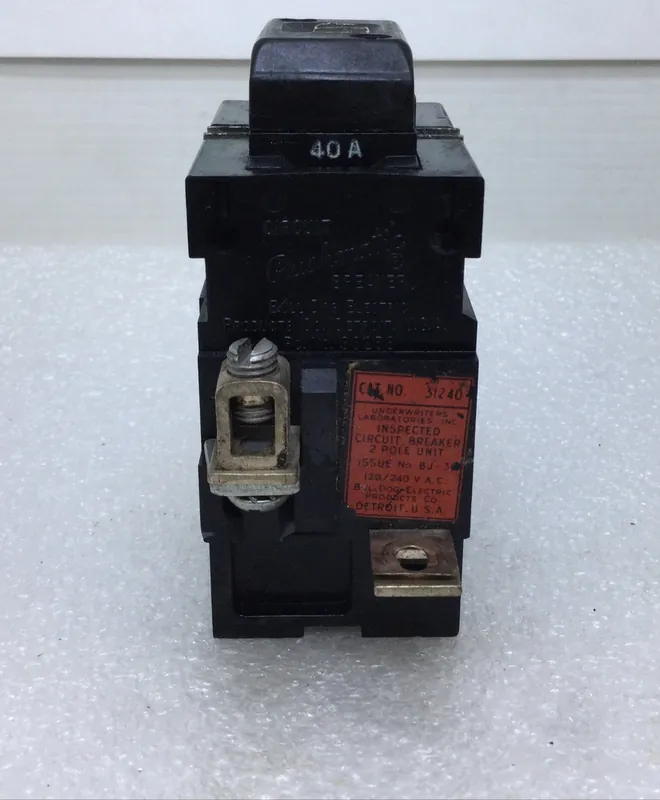 ITE/Pushmatic/Bulldog P240/31240 40 Amp 2 Pole 120/240V Circuit Breaker Secure Checkout