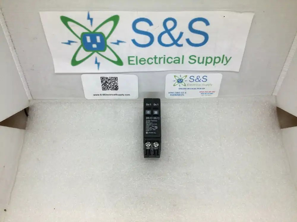 Cutler Hammer BR1520 15/20A 2 Pole 120/240V Type BRD, A & DNPL Circuit Breaker Buy Today