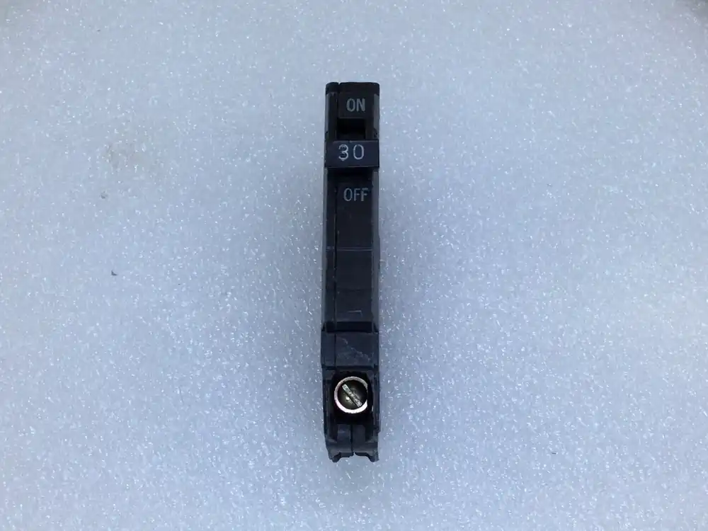 Handmade GE THQP130/TQP130 30 Amp 1 Pole 120/240V Thin Circuit Breaker - Black Face