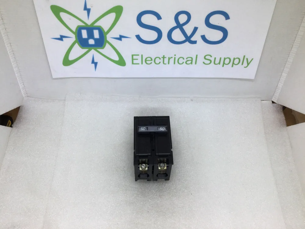 Challenger C250 50 Amp 2 Pole 120/240V Type C Circuit Breaker - Printed Face Budget