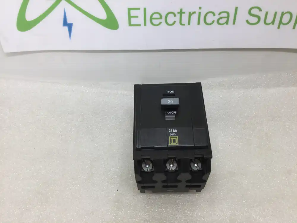 Square D QOB320VH 20 Amp 3 Pole 240V 22ka Type QOB Breaker - Yellow Face Get Yours