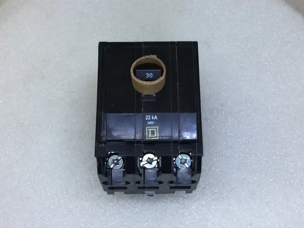 Square D QOB330VH 30 Amp 3 Pole 240V 22ka Breaker - Yellow Face High Quality