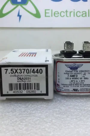Amrad USA2031 7.5MFD +10%/-5% 370/440VAC 50/60Hz 70c/-40c Capacitor Secure Checkout
