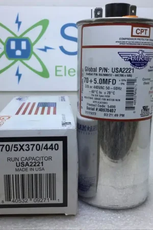 Amrad USA2221 70.0+5.0MFD +10%/-5% 370/440V 50/60Hz Capacitor w/ CPT Don’t Miss Out