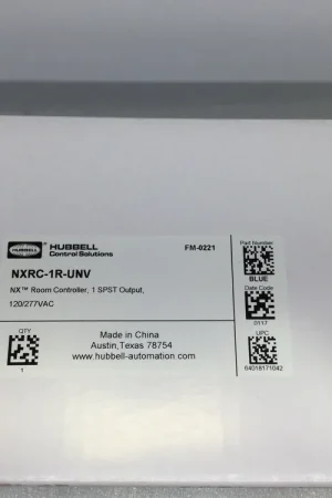 Express Delivery Hubbell NXRC-1R-UNV NX Room Controller 120/277/347vac, 50/60 Hz, 20 Amp