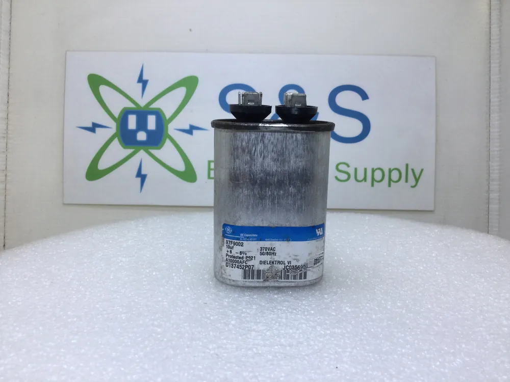 GE General Electric Capacitor 97F9002 10uf +06-06% 370 VAC 50/60Hz D137452P07 Popular