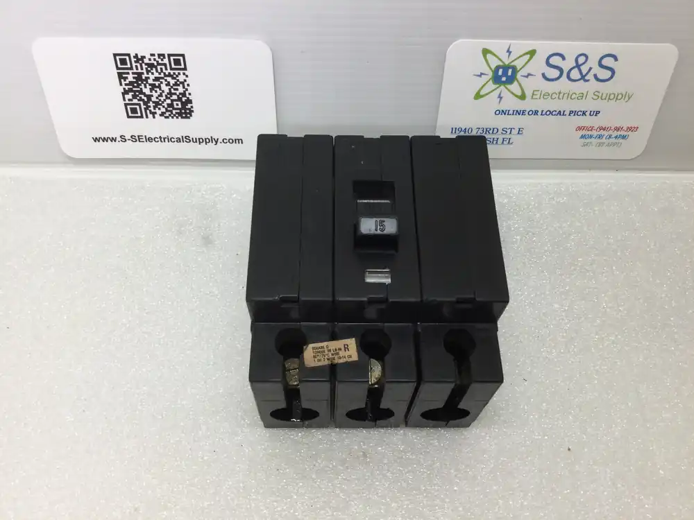 Square D EHB34015 3 Pole 15 Amp 480y/277v 240v Circuit Breaker EHB4 Seasonal Sale