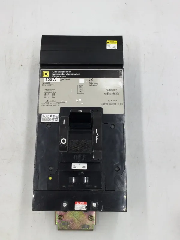 While Supplies Last Square D LA36300 3 Pole 300 Amp 600V I-Line Circuit Breaker