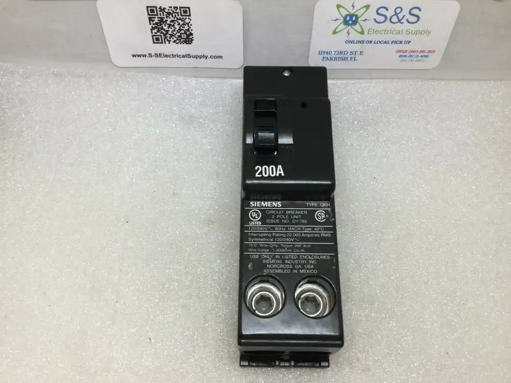 Siemens QNH2200 2 Pole 200 Amp Main Breaker QN2200H Trending