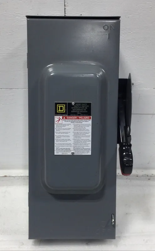 Square D HU363RB 100 Amp 3 Pole 600V Non-Fused Heavy Duty Safety Switch Instant Buy