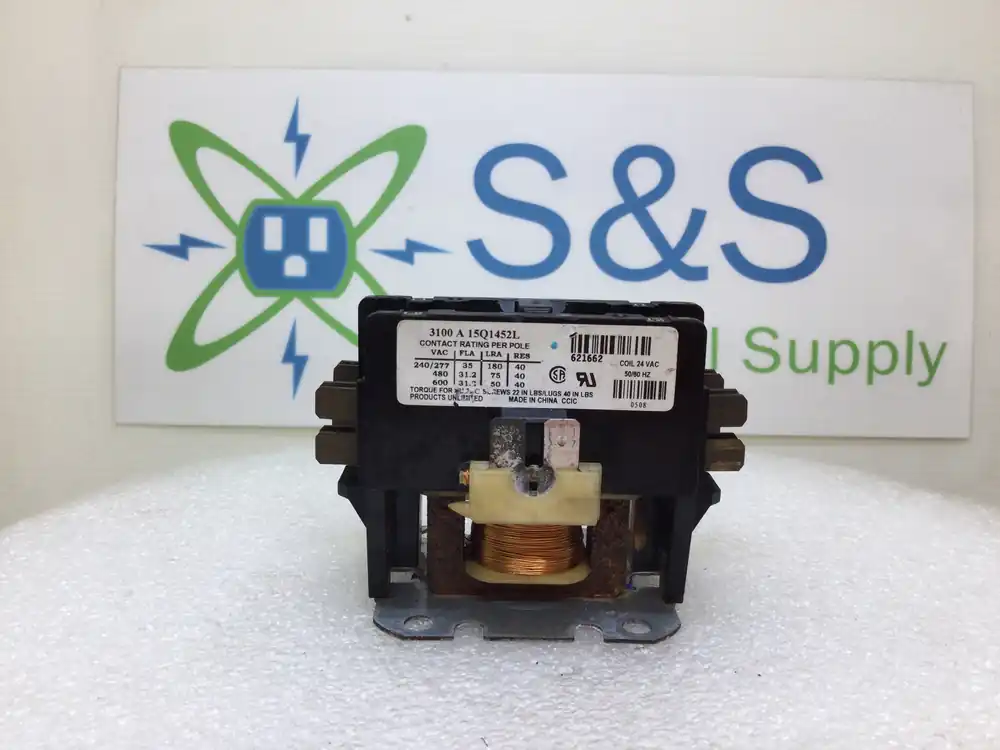 Place Order Tyco 3100 A 15Q1452L 35 Amp Max 1 Pole 240-600VAC Coil 24V 50/60HZ Contactor