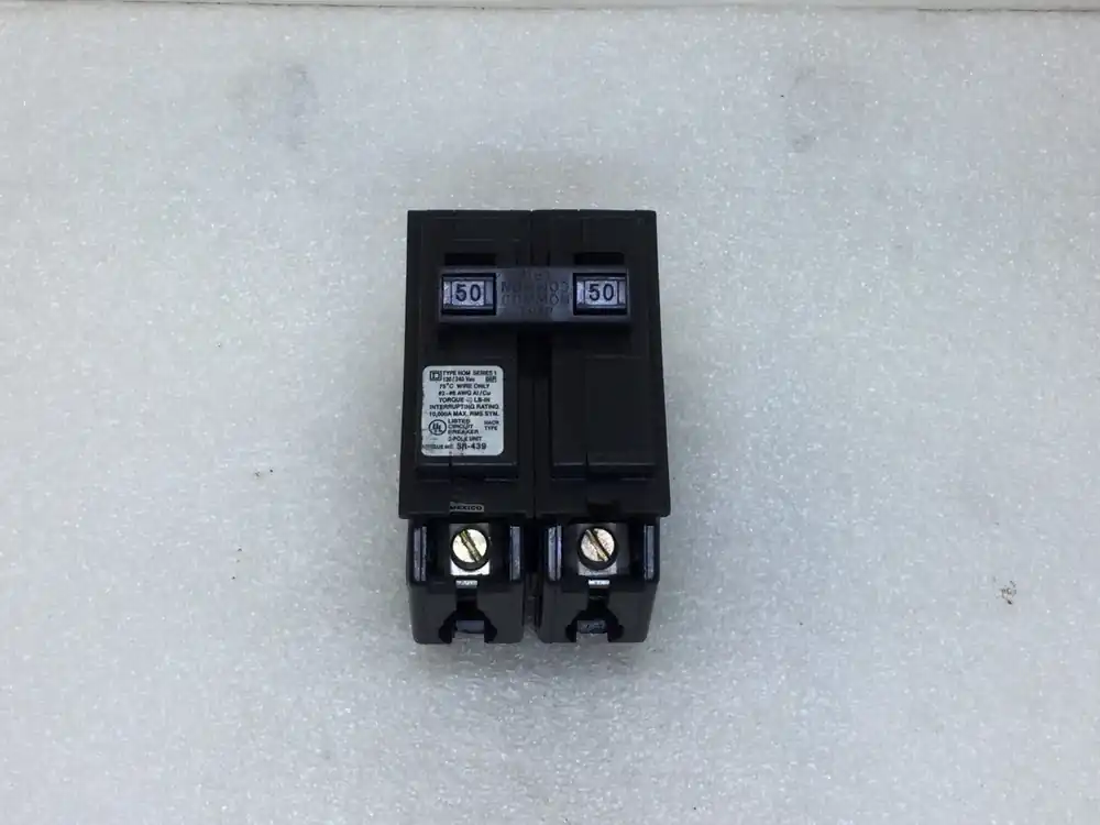 Bulk Order Square D/HOM250 50 Amp 2 Pole 120/240V Circuit Breaker - White Sticker