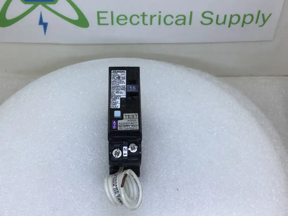New Release Siemens Q115DF 15 Amp 1 Pole 120/240V Dual-Function AFCI/GFCI Type QFGA2 Breaker