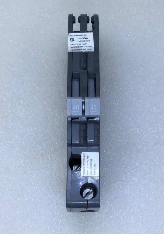 Connecticut Electric/UB Inc. UBIZ-0240 40/40 Amp 2 Pole 120/240V Circuit Breaker Authentic