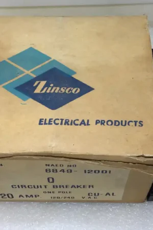 Same Day Shipping Zinsco/GTE Q120 20 Amp 1 Pole 120V Plug-In Circuit Breaker