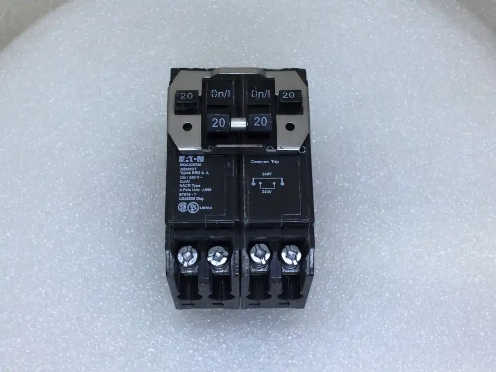 Buy Online Eaton/Cutler-Hammer BQC220220 20 Amp 4 Pole 120/240V Quad Circuit Breaker