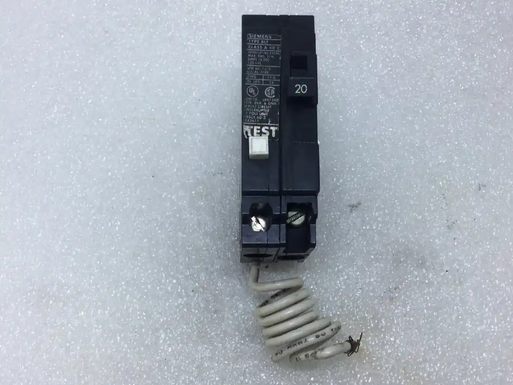 Siemens BLF120 20 Amp 1 Pole Type BLF GFCI Circuit Breaker Wholesale