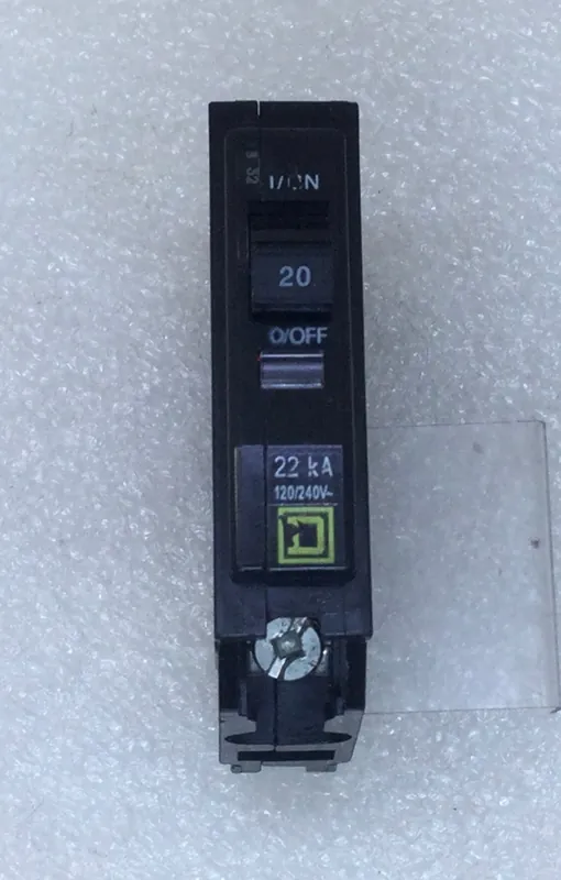Mega Sale Square D QOB120VH 20 Amp 1 Pole 240V 22kA Circuit Breaker