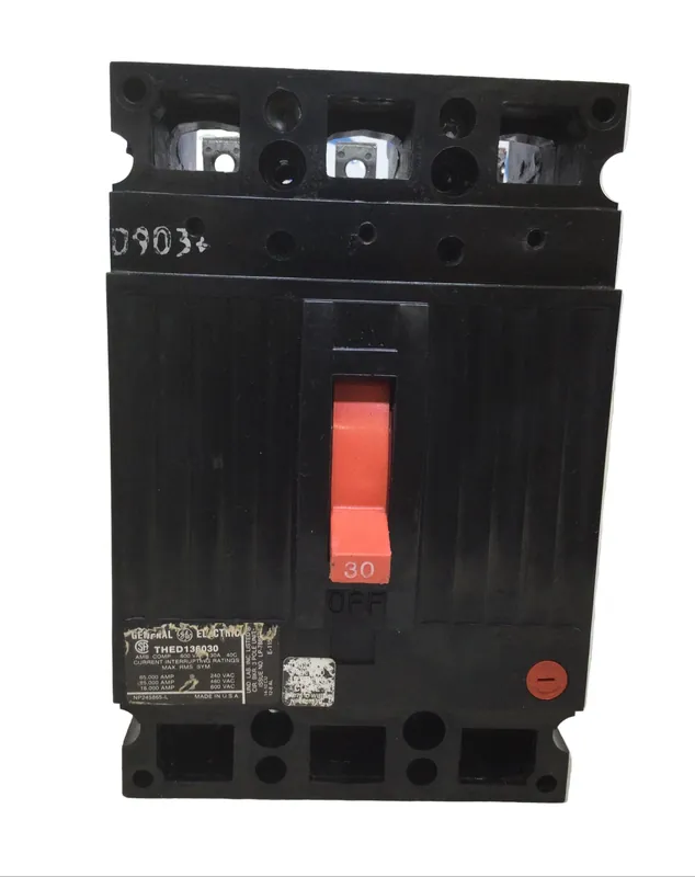 Instant Buy General Electric THED136030 30 Amp 3 Pole 600V Type THED Circuit Breaker