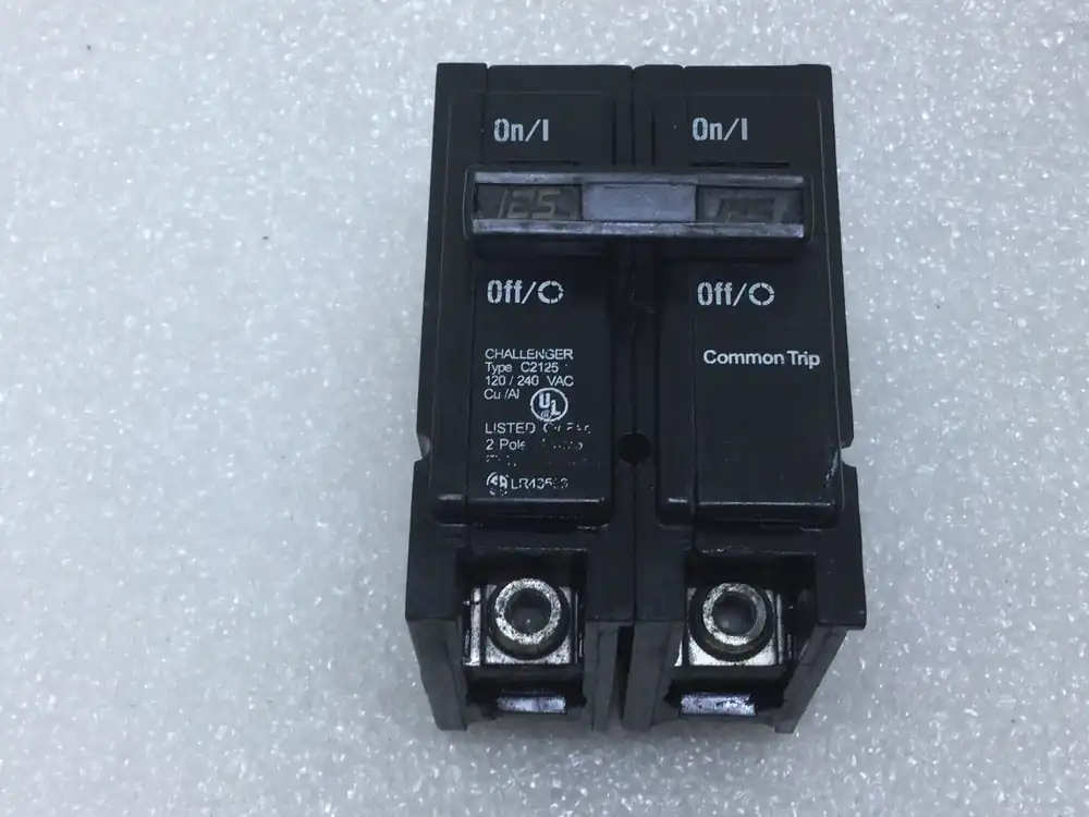 Free Returns Challenger C2125 125 Amp 2 Pole Series C Molded Case Plug-In Circuit Breaker