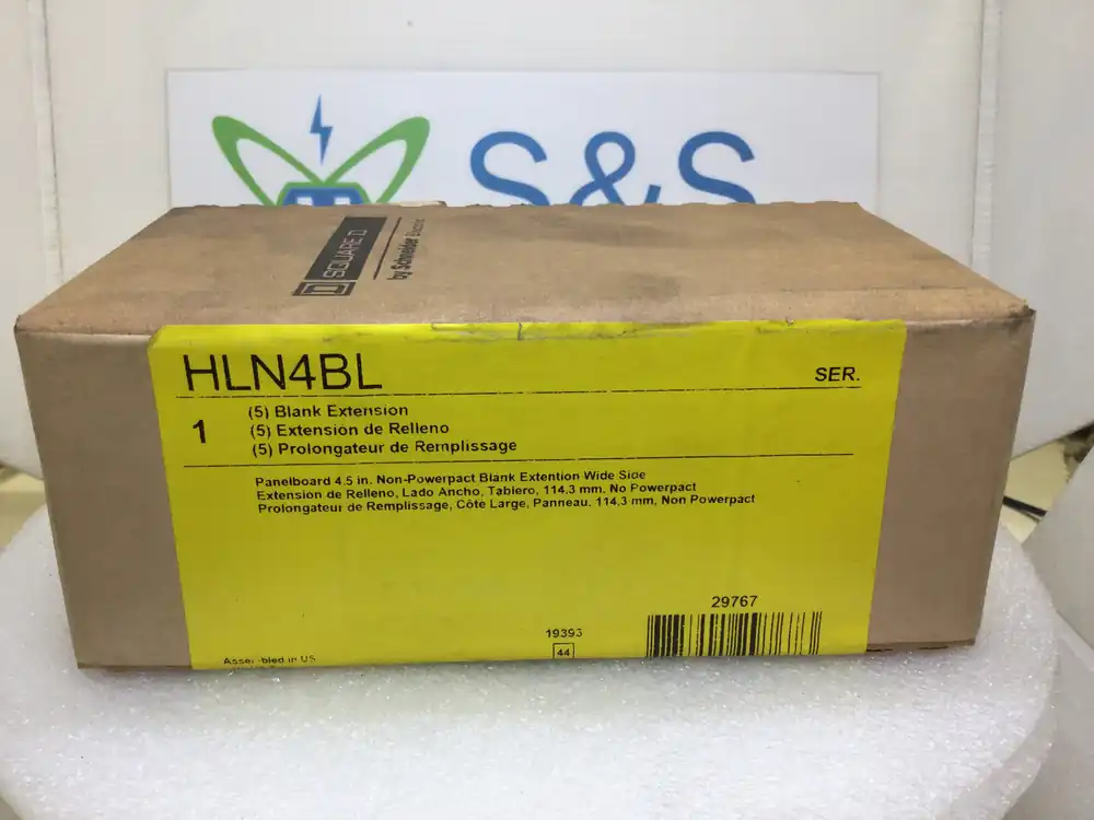 Square D HLN4BL 80121-652-01 4.5" Blank Filler Plate Get Yours