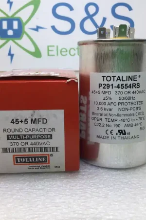 Holiday Sale Totaline P291-4554RS 45+5MFD +/- 5% 370/440V 50/60Hz Capacitor