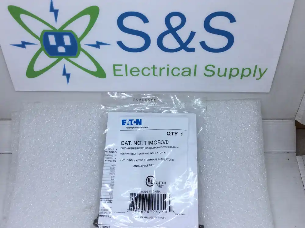 Eaton TIMCB3/0 1 Kit of 2 Terminal Insulators and 4 Cable Ties Brand New