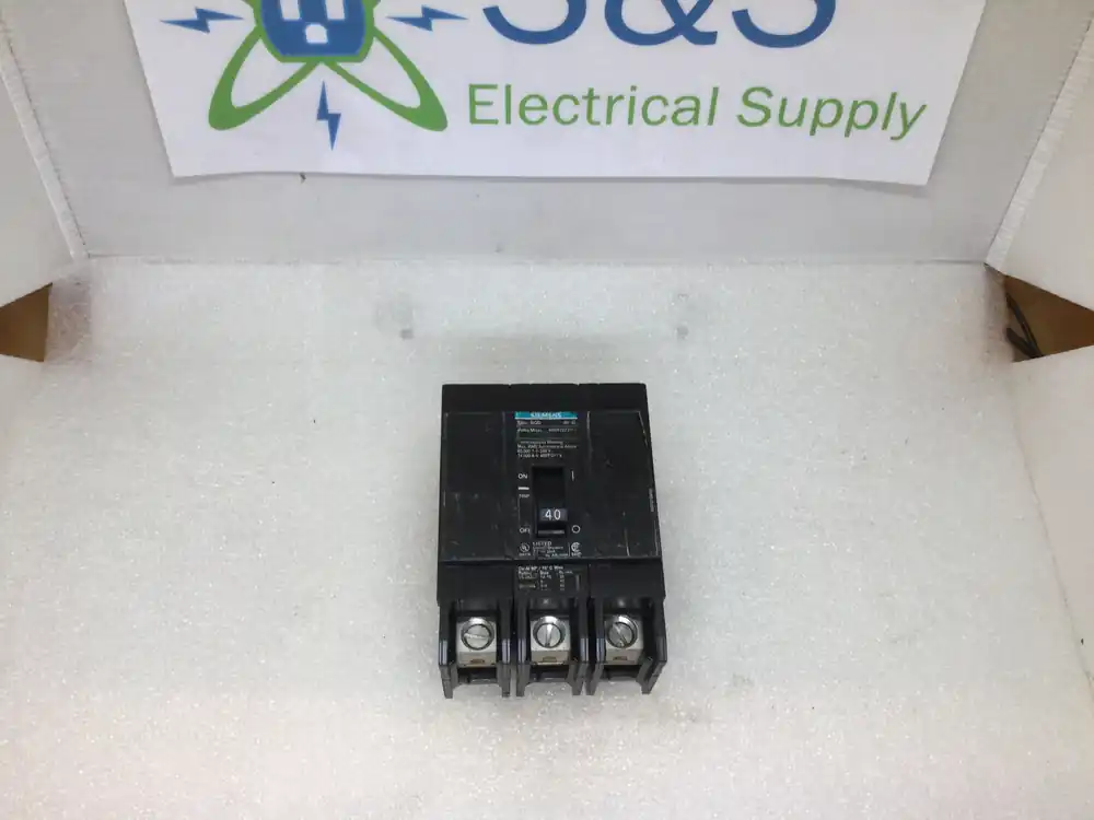 Siemens ITE BQD340 3 Pole 40 Amp 277/480v Bolt On Circuit Breaker Sale