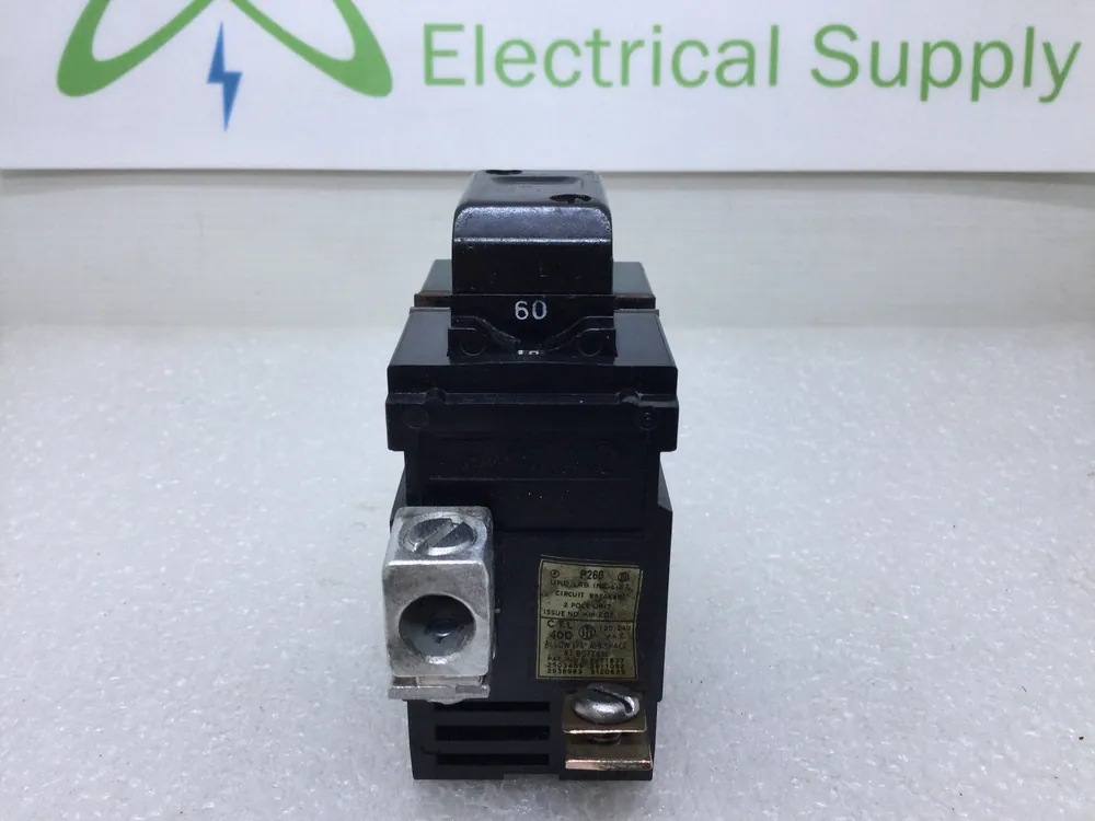 Pushmatic Bulldog P260 II260 60 Amp 2 Pole 120/240V Circuit Breaker Best Choice