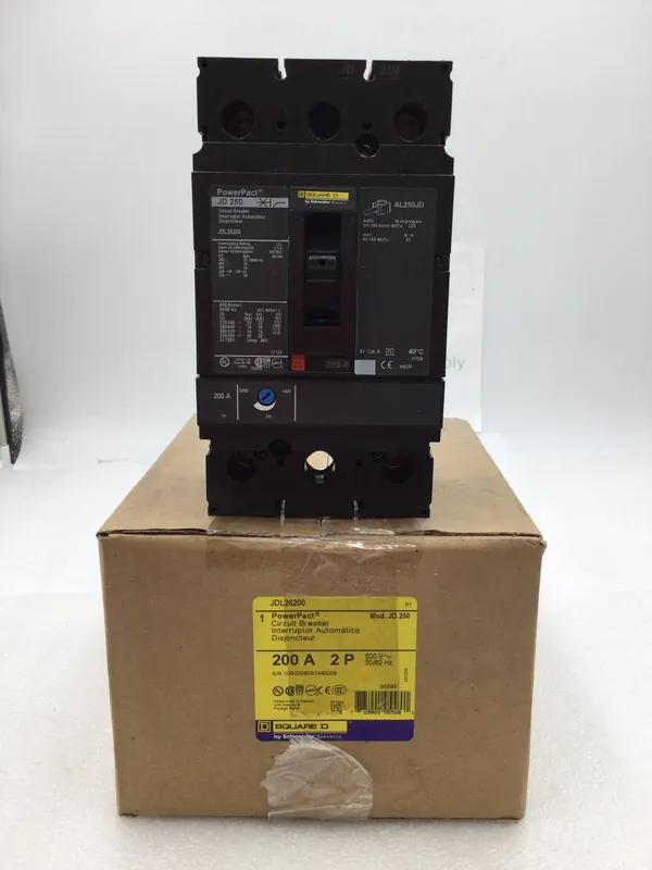 Best Choice Square D JDL26200 200 Amp 2 Pole 600V PowerPact Circuit Breaker