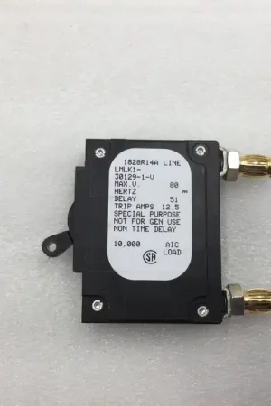 Limited Edition New Sensata Airpax LMLK1-30129-1-V 10 Amp DC Circuit Bullet Breaker 1 Pole