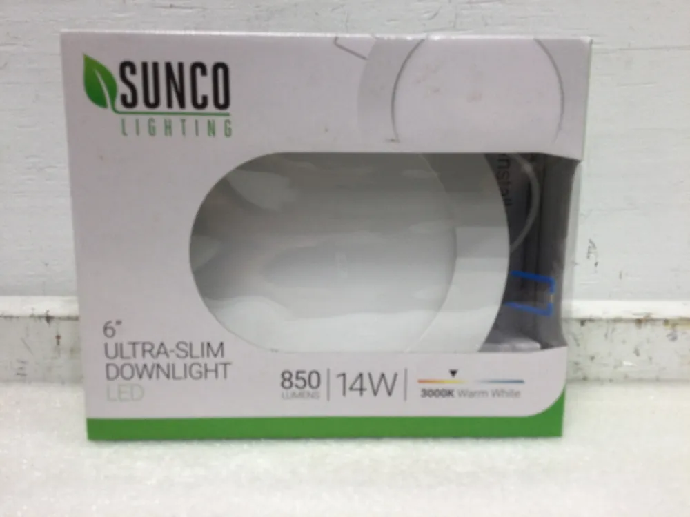 Sunco Lighting DL-SL6-14W-3K-1pk - 6" Ultra-Slim Downlight Hot Deal