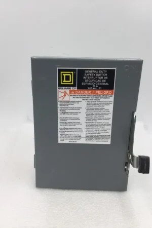 Authentic Square D DU322 60 Amp 3-Pole 120V/240V Safety Switch
