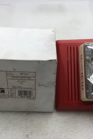 Edwards/EST 757-7A-T 15/75 Candela 24 VDC Wall Mount Temporal Horn/Strobe in Red Same Day Shipping