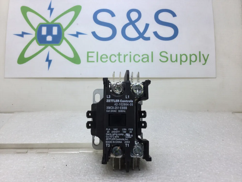 Buy Today Zettler Controls XMC0-251-EBBB 25 Amp 2 Pole 277V IEC Contactor Coil