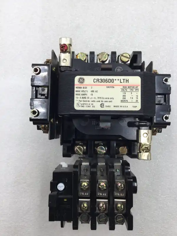 Flash Sale GE CR306D0**LTH 45 Amp 115-575 VAC 10-25 HP Motor Starter with 120 VAC Coil